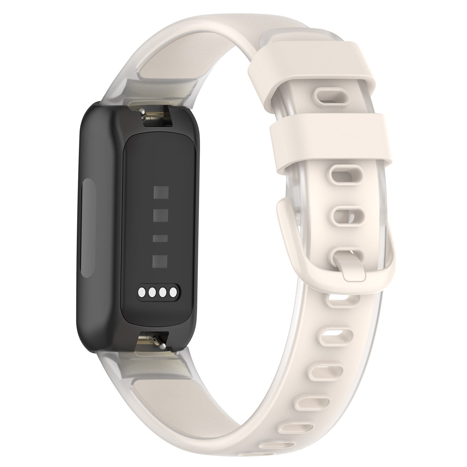 For Fitbit Inspire 3 Silicone Watch Band Dual Color Transparent Wrist Strap For Fitbit Inspire 3 Silicone Watch Band Dual Color Transparent Wrist Strap
